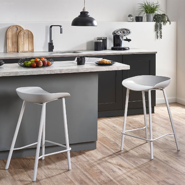 RENZO BAR STOOL GREY