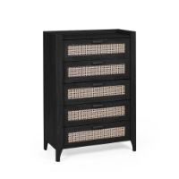 SYDNEY 5 DRAWER CHEST - BLACK ASH