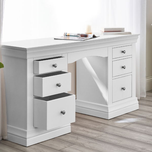 CLERMONT DRESSING TABLE - SURF WHITE