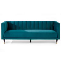 SAL403 - Salma Scalloped Back 3 Seater Teal Cutout_2