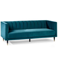 SAL403 - Salma Scalloped Back 3 Seater Teal Cutout_1