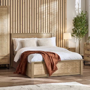 PADSTOW OTTOMAN 135CM DOUBLE BED - OAK