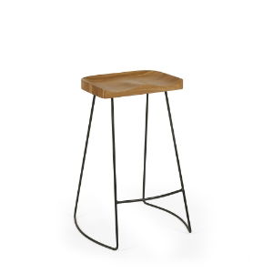 TRA001 - Travis Solid Oak Bar Stool Cutout_1