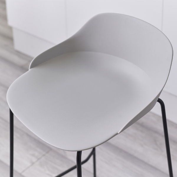 ROCCO STOOL - LIGHT GREY