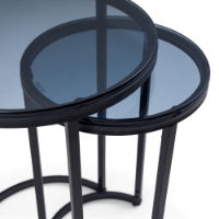 Chicago Round Nesting Side Tables 