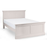 CLERMONT 135CM DOUBLE BED - LIGHT GREY