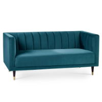 SAL402 - Salma Scalloped Back 2 Seater Teal Cutout_1