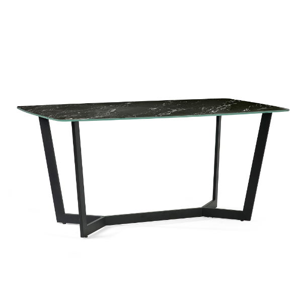 Olympus Dining Table Black Marble