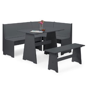 Newport Corner Dining Set Anthracite