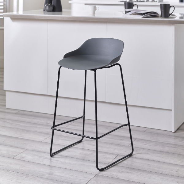 ROCCO STOOL - DARK GREY