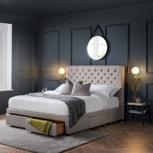 Wilton Deep Button 4 Drawer Bed