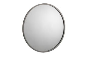 Octave Round Pewter Wall Mirror