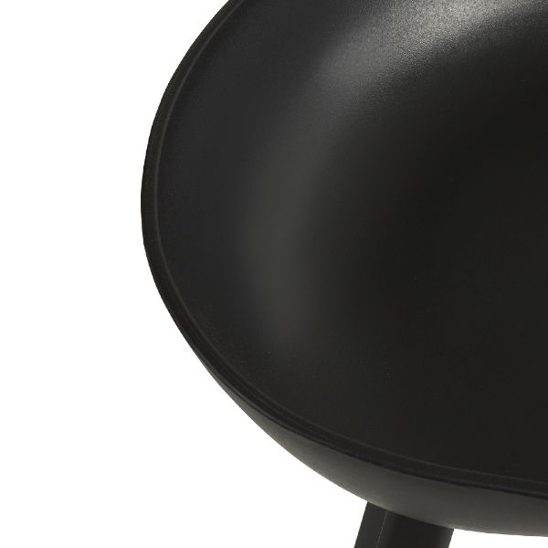 Renzo Black Bar Stool - Curve Detail