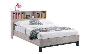 BAL108 - Bali 135cm Bookcase Double Bed Grey Oak Cutout_1