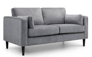 HAYWARD 2 SEATER - GREY CHENILLE FABRIC