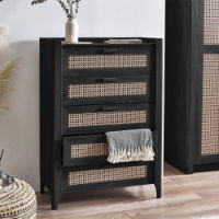 SYDNEY 5 DRAWER CHEST - BLACK ASH