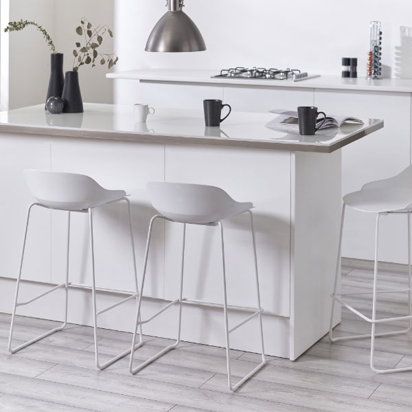 ROCCO STOOL - WHITE