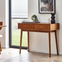 LOW006 - Lowry Writing Desk with 2 Drawers Roomset_1