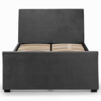 CAPRI BED WITH DRAWERS DARK GREY VELVET 180CM