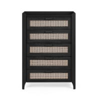 SYDNEY 5 DRAWER CHEST - BLACK ASH